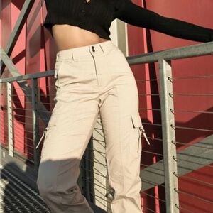 Garage Beige Cargo Pants